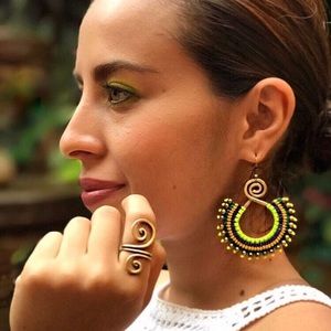 Beautiful handmade earrings.